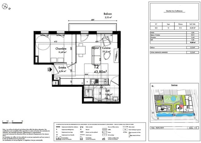 Appartement F2 à vendre - 2 pièces - 43.8 m2 - IVRY SUR SEINE - 94 - ILE-DE-FRANCE - Century 21 Agence Du Plateau